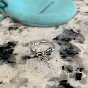 Tiffany & Co Sterling silver butterfly ring